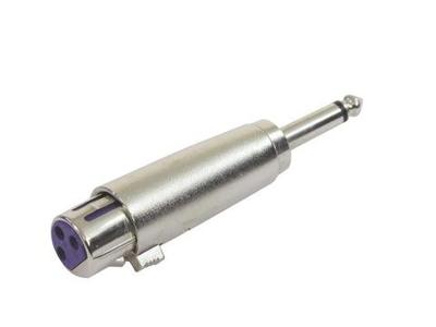 Omnitronic 30226400 XLR Adapter [1x XLR-bus 3-polig - 1x Jackplug male 6,3 mm (mono)]
