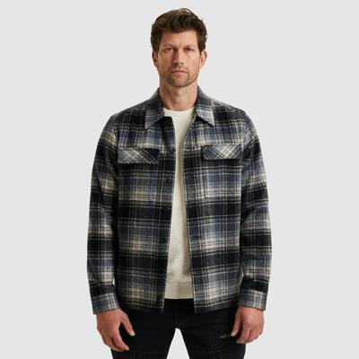 Pme Legend Shirtjacket 1 Woolblend Check Psi2511260 Overshirt 5282 Carbon
