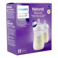 Set van 2 flesjes 260 ml Philips AVENT Natural Response doorzichtig - thumbnail