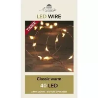 Draadverlichting Koper 40 LED 2m CW - thumbnail
