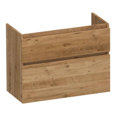 Brauer Delight - Onderkast Ondiep - 80 cm - met 2 Softclose Lades Greeploos en 1 Sifon Uitsparing - Chateau