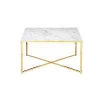 Salontafel Nuray Wit-Goud - thumbnail