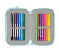 Driedubbele Pennenzak Furby Blauw 12,5 x 19,5 x 5,5 cm 37 Onderdelen - thumbnail