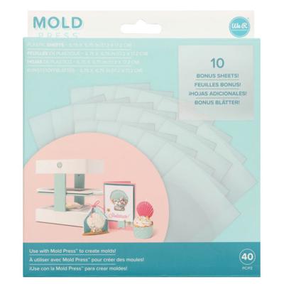 We R Makers • 3d mold press clear plastic sheets 40pcs