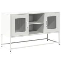 Tv-meubel 100,5x39x60,5 cm staal wit - thumbnail
