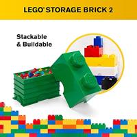 Room Copenhagen LEGO Storage Brick 2 Groen opbergdoos - thumbnail