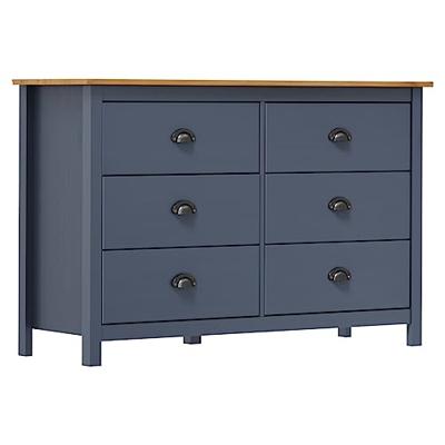 VidaXL Dressoir hill 125x40x80 cm massief grenenhout grijs VidaXL Dressoir hill 125x40x80 cm massief grenenhout grijs
