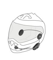 INTERPHONE helm communicatiesysteem "u-com 7 r" helmet com.system interp. u-com 7r single kit - thumbnail