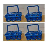 Cti Flessendrager 28 x 32,5 x 23,5 cm - Blauw , set van 4 stuks - thumbnail