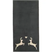 Cawö Cawö Alpenchic Edition Hert 6228 Handdoek 50x100 grijs - thumbnail