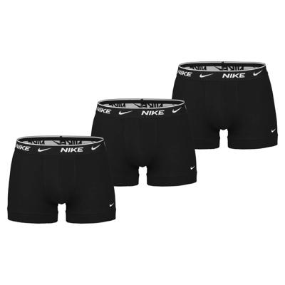 Nike Everyday Cotton Boxershort Trunk 3-Pack Zwart Nike Everyday Cotton Boxershort Trunk 3-Pack Zwart