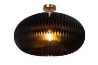 Lucide ARMONI - Plafonnière - Ø 52 cm - 1xE27 - Zwart - thumbnail