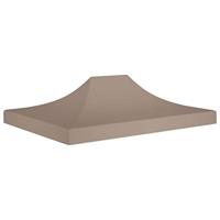 VidaXL Partytentdak 270 g/m² 4x3 m taupe - thumbnail