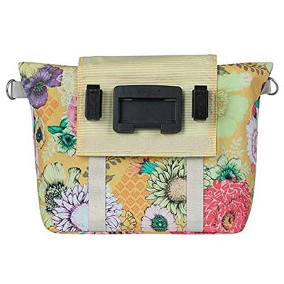 Basil bloom field fietshandtas - duurzaam, compact, geel