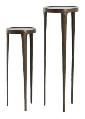 Light & Living Zuil 'Tobias' Set van 2 stuks, kleur Donkerbruin Light & Living Zuil 'Tobias' Set van 2 stuks, kleur Donkerbruin