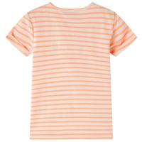VidaXL Kindershirt 128 neonoranje - thumbnail