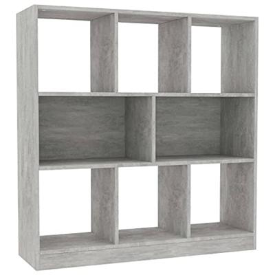Boekenkast 97,5x29,5x100 cm bewerkt hout betongrijs