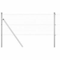 VidaXL Afrasteringspaal zilver 25 x 0,5 m (25 x 25 mm gaas) staal - thumbnail