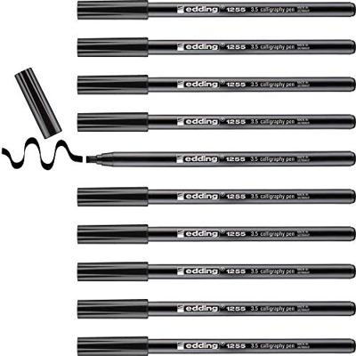 Kalligrafiepen edding 1255 3.5mm zwart | 10 stuks