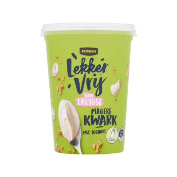 Jumbo Lekker Vrij van Lactose Magere Kwark 500 g