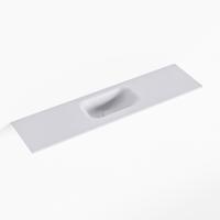 MONDIAZ EDEN Cale solid surface inleg wastafel voor toiletmeubel 90cm. Positie wasbak midden - thumbnail