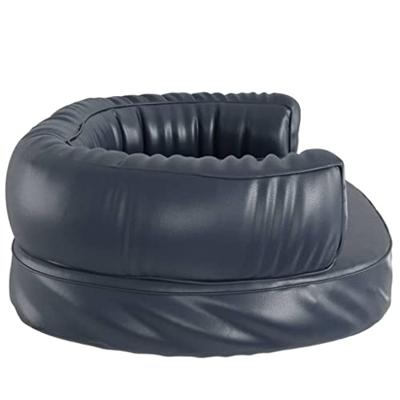 VidaXL Hondenmand ergonomisch schuim 75x53 cm kunstleer donkerblauw VidaXL Hondenmand ergonomisch schuim 75x53 cm kunstleer donkerblauw
