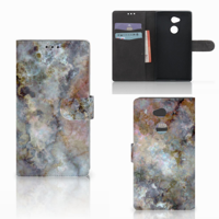 Sony Xperia XA2 Ultra Bookcase Marmer Grijs - thumbnail