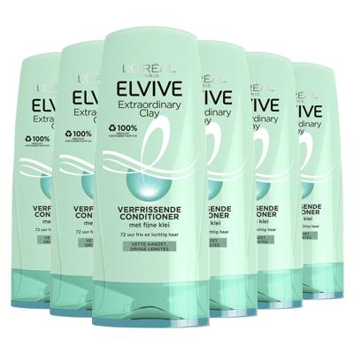 6x L'Oréal Elvive Extraordinary Clay Conditioner 200 ml