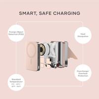 Satechi OntheGo magnetische Qi2 Powerbank met Stand (10.000mAh/20W) - Desert Rose - thumbnail