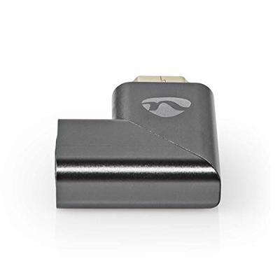 HDMI-Adapter | HDMI Male / HDMI Connector | HDMI Female / HDMI Output | Verguld | Rechts Gehoekt | Aluminium HDMI-Adapter | HDMI Male / HDMI Connector | HDMI Female / HDMI Output | Verguld | Rechts Gehoekt | Aluminium