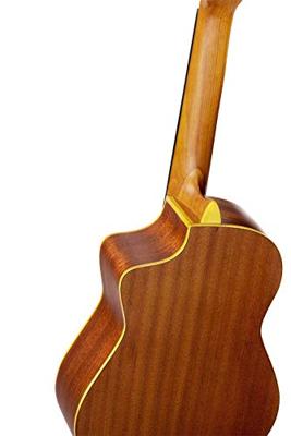 Ortega RQ39 Requinto Series Pro Natural 1/2-formaat klassieke gitaar met gigbag