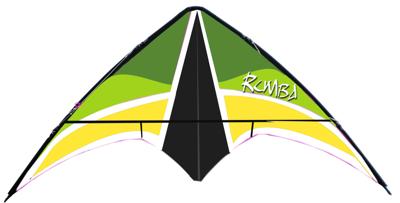 Rhombus Rumba 2012 Stuntkite 135x65cm Assorti Rhombus Rumba 2012 Stuntkite 135x65cm Assorti