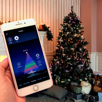 Slimme lichtsnoer verlichting met 160 multicolor LED's - thumbnail