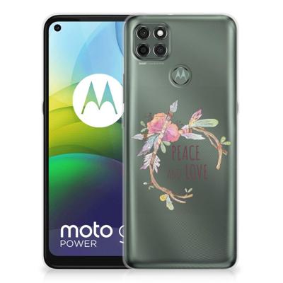 Motorola Moto G9 Power Telefoonhoesje met Naam Boho Text Motorola Moto G9 Power Telefoonhoesje met Naam Boho Text