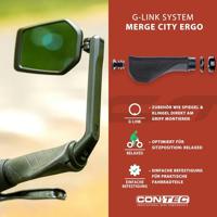 CONTEC handvatten "merge city ergo" ct grips merge city ergo 96/140mm, black - thumbnail