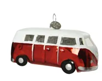 Kerstornament Volkswagen Bus Rood 1st - thumbnail