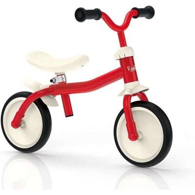 Smoby - Rookie Loopfiets - Lichtgewicht Metalen Kinderfiets - Zelfnivellerend Verstelbaar Zadel - Stille Wielen - Verstelbaar Stuur