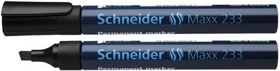 Schneider permanent marker Maxx 233, zwart Schneider permanent marker Maxx 233, zwart