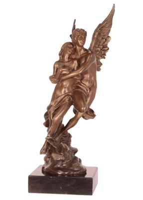 BRONZEN BEELD VAN CUPIDO EN PSYCHE