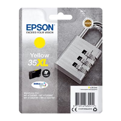 Epson Inktcartridge 35XL Origineel Geel C 13 T 35944010 Epson Inktcartridge 35XL Origineel Geel C 13 T 35944010