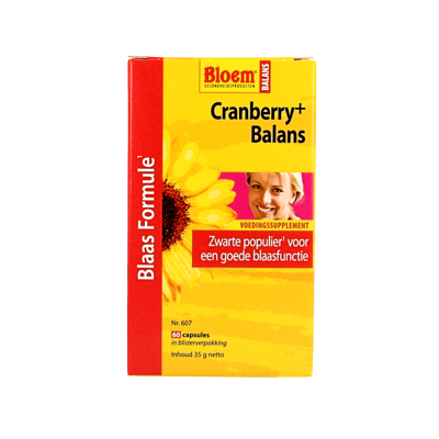 Bloem Cranberry+ balans 60 Capsules Bloem Cranberry+ balans 60 Capsules