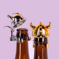 Viking helm flesstoppers (set van 4) - thumbnail