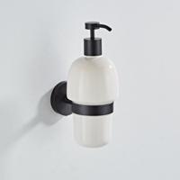 Zeepdispenser Boss & Wessing Nero Wit Keramiek en Mat Zwart Aqua Splash - thumbnail