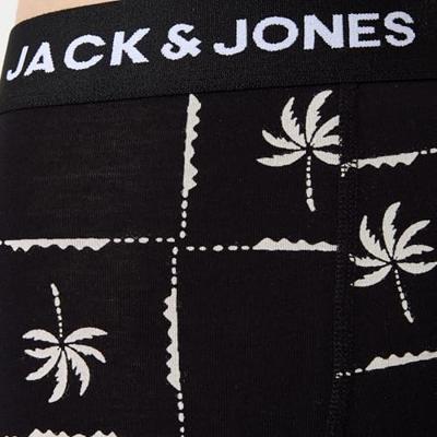Jack & Jones Boxershorts JACPALM Trunks 3-pack Black / Navy Blazer-M