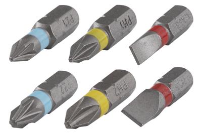 Wolfcraft Bit-set | Sleuf/kruiskop | PH/PZ | 7-delig | 1 set - 2446000