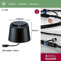 Paulmann 93917 Verlichtingssysteem Plug&Shine LED-vloerinbouwlamp LED 6 W Warmwit Antraciet - thumbnail