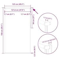 Rolgordijn verduisterend 125x150 cm stofbreedte 121,6 cm beige - thumbnail