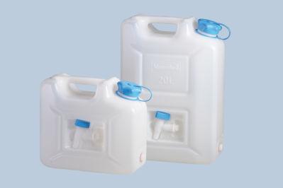 Hunersdorff Waterjerrycan | 12 l HD-PE stapelbaar, met uitloopkraan | H310xB350xD165mm | 1 stuk - 816500 - 816500