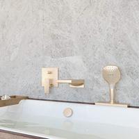 Baduitloop Metropol HansGrohe Watervalstraal 18.5 cm Geborsteld Brons - thumbnail