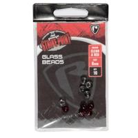 Fox Rage Strike Point 6mm Clear And Red Glass Beads 10st. - thumbnail